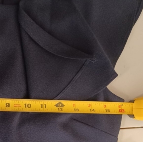 NWT Eliza J Navy Blue A-Line Sleeveless Formal Evening Knee Length Dress - Picture 8 of 12